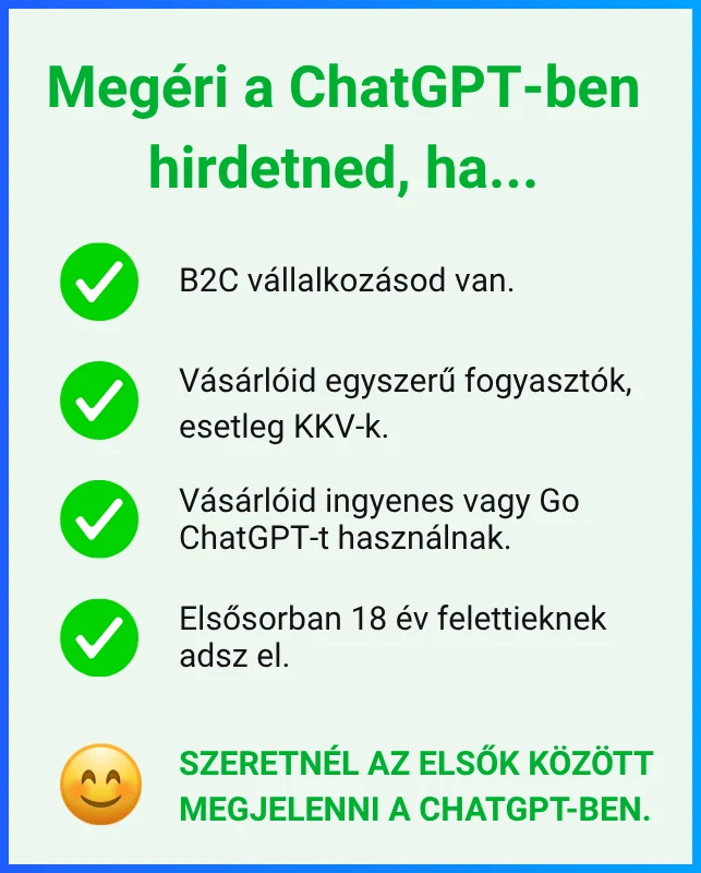 Egy ábra, ami bemutatja, kinek éri meg a ChatGPT-hirdetés
