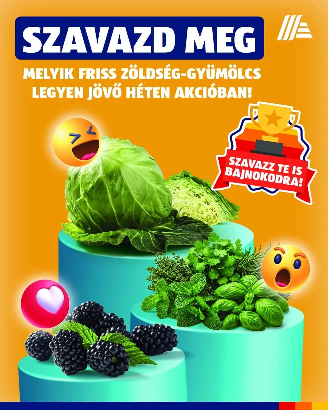 Az ALDI marketingje megszavaztatja, hogy melyik zöldség-gyümölcs legyen akciós Az ALDI marketingje megszavaztatja, hogy melyik zöldség-gyümölcs legyen akciós