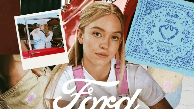 Sydney Sweeney a Ford női autószerelői projekt promócióján, tudatos énmárkáját építve Sydney Sweeney a Ford női autószerelői projekt promócióján, tudatos énmárkáját építve